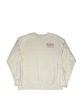 Zach Bryan American Heartbreak Tour Crewneck Sweatshirt Cream Large Heavyweight
